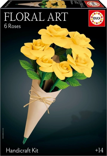 3D-pusle EDUCA Floral Art – kollased roosid