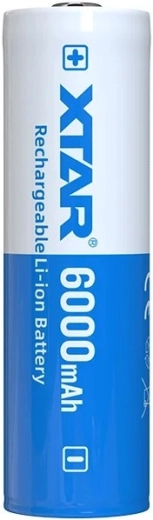 Xtar li-ion aku 21700 3,6 V 6000 mAh kaitsega – 1 tk