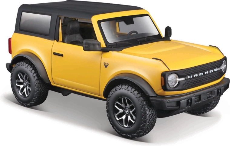 Maisto Ford Bronco Badlands 2021 kollane – metallist automudel 1:24