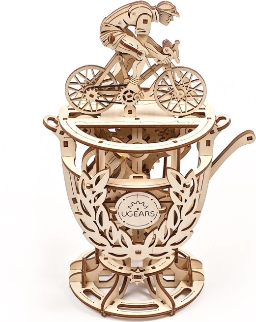 Puidust mehaaniline 3D pusle UGEARS Rattur – karikas liikuva mehhanismiga