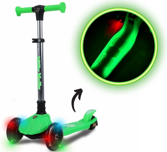 Milly Mally Jelly green children's three-wheel scooter