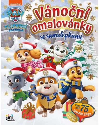 Jõuluteemaline värviraamat kleepsudega „Käpapatrull”