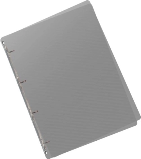 A5 Binder Lines smoke with 4-ring mechanism