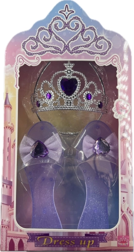Printsessikomplekt lillade kingadega