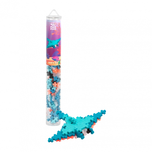 Plus-Plus Manta Ray – creative building set 100 pcs in tube
