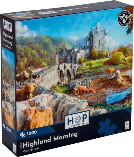 House of Puzzlesi „Hommik Šoti mägismaal“ 1000 tükiga pusle