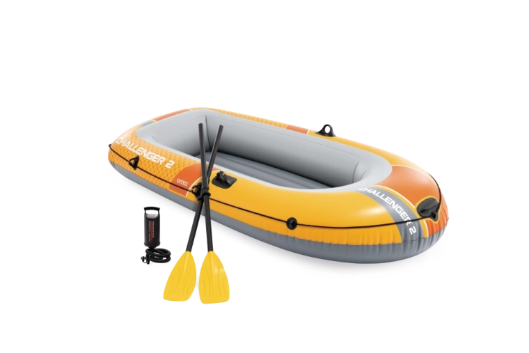 Inflatable boat for 2 persons Intex Challenger 2 set with pump and oars