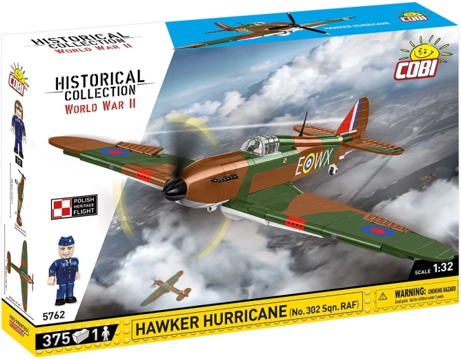 Cobi Hawker Hurricane No. 302 Sqn. RAF ehituskomplekt 1:32 (375 detaili)