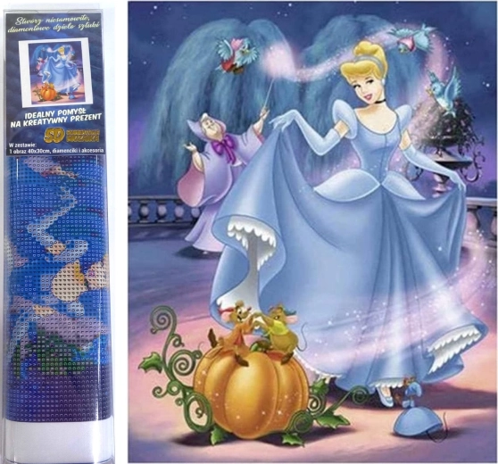 Diamond Painting Cinderella 30 × 40 cm