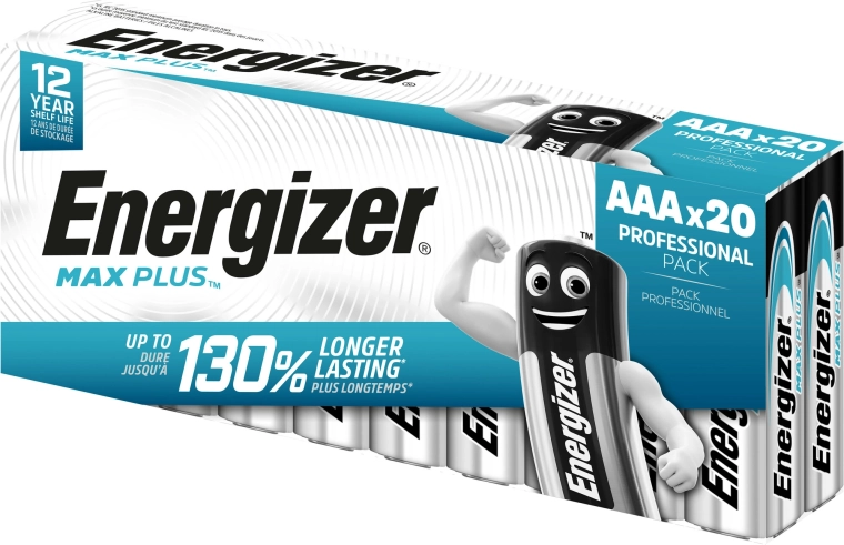 Energizer Max Plus AAA leelispatareid, 20 tk