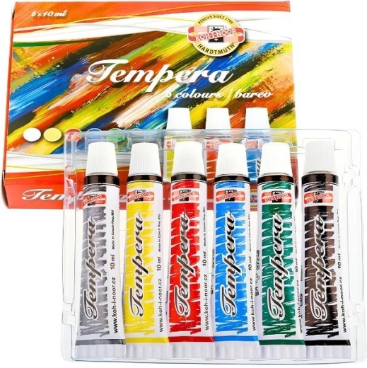 Tempera värvid Koh-i-noor 6 tk 10 ml