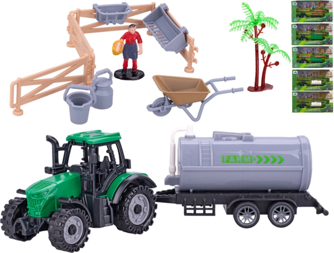 Traktor haagisega 19 cm lastele