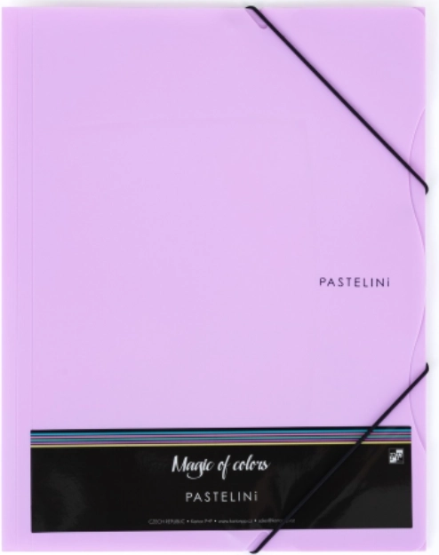 A4 Elastic-Band Folder PASTELINI purple