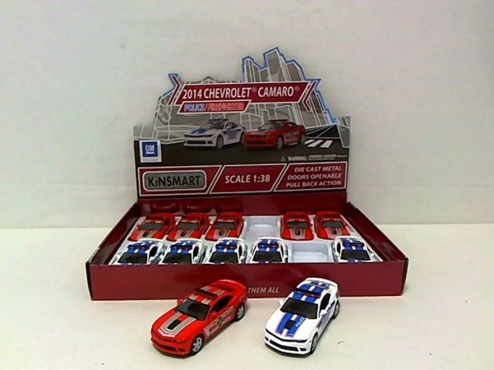 Metallist mänguauto Chevrolet Camaro (politsei / tuletõrje) 1:38 – 1 tk