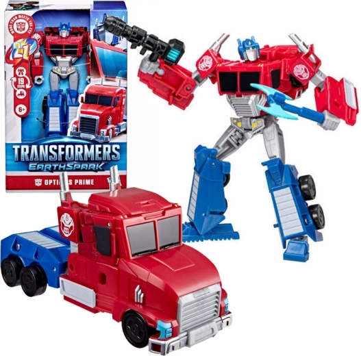 Hasbro Transformers EarthSpark Deluxe klassi figuur Optimus Prime 2in1 (robot/veok) - 1 tk