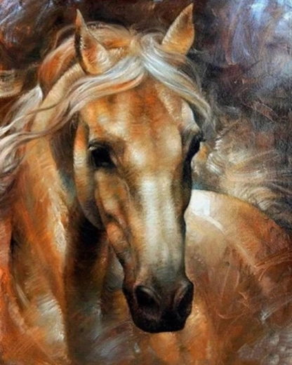 Norimpex numbrite järgi maalimine, hobuse portree, 40 × 50 cm