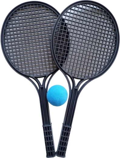 KUBIsport soft tennis set with 2 paddles and a foam ball