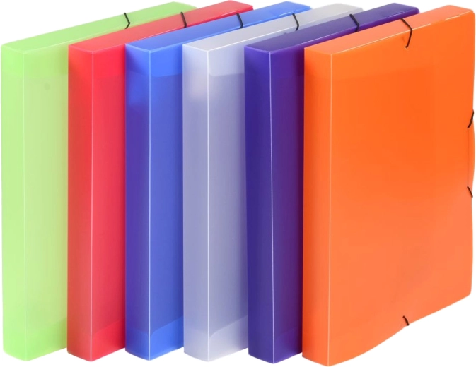 Opaline A4 PP Archive Box with Elastic Band (assorted colors)