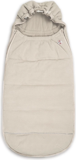 Lodger footmuff Bunker Light Teddy birch