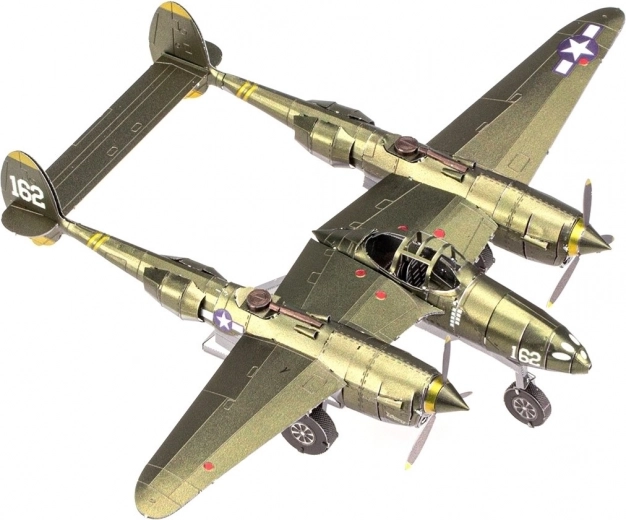 3D metallmudel METAL EARTH ICONX Lockheed Martin P–38 Lightning