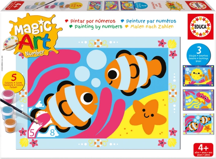 Paint by numbers: Underwater World EDUCA