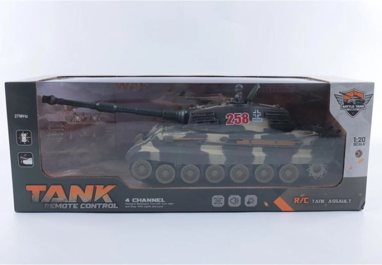 Kaugjuhitav tank valguse ja heliga