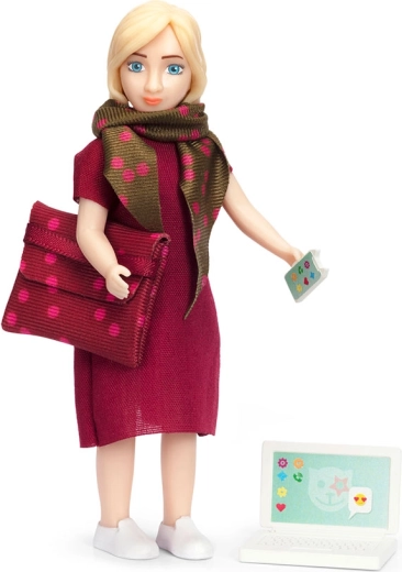 Stylish mom with a handbag