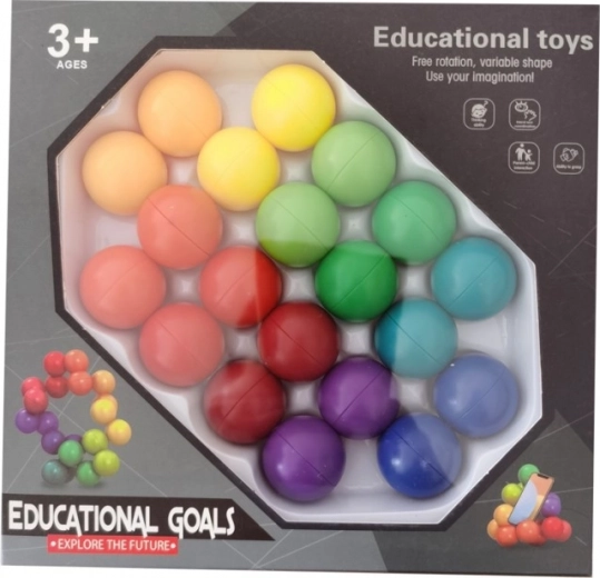 Educational Puzzle Balls 3+ – Colorful Connecting Balls