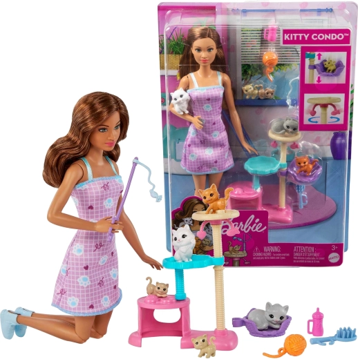 Barbie kassipoegade hoidja Kitty Condo – lemmikloomade mängukomplekt firmalt MATTEL