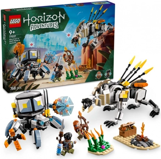 LEGO® Horizon Adventures™ 77037 Aloy ja Varl vs. Shell-Walker ja Sawtooth
