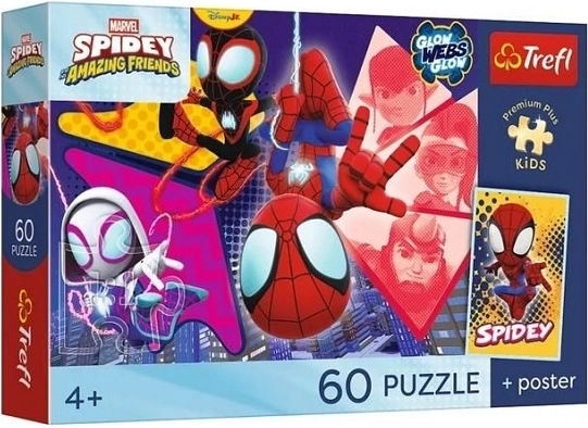 Puzzle Premium plus kids Spidey ja sõbrad – uskumatud seiklused 60 tükki