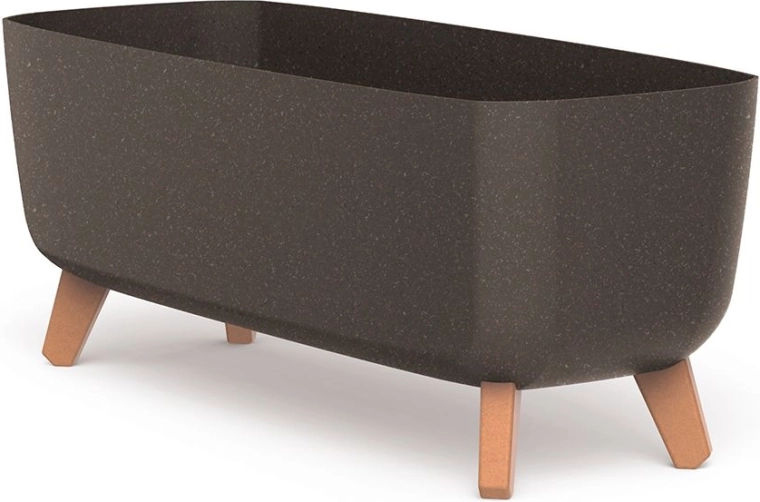 Isekastmissüsteemiga lillekast jalgadel 58 cm ECO Wood, kohvivärv