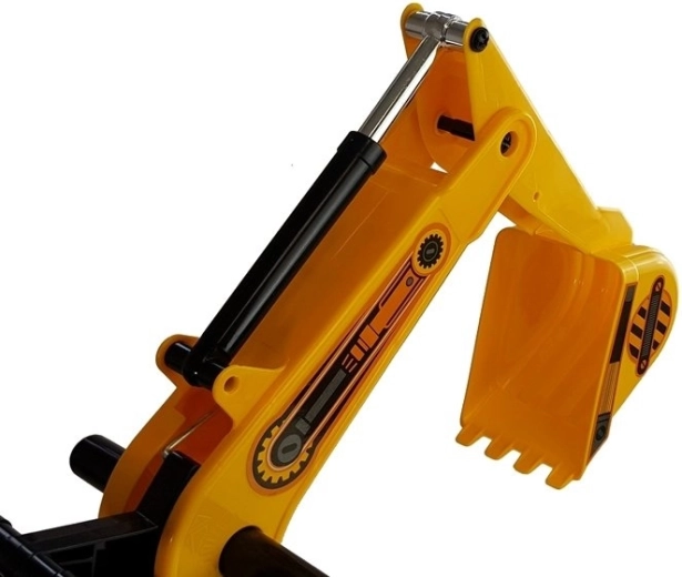 Movable arm with bucket for construction-site play