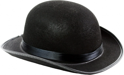 Black Bowler Hat for Adults