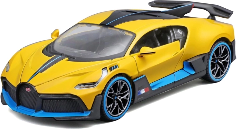 Auto mudel BUGATTI Divo 1:24 kollane