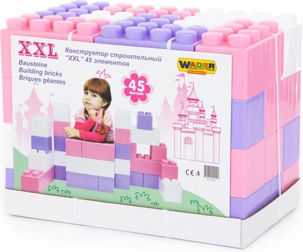 XXL ehitusklotside komplekt 45 tk – printsess Wader