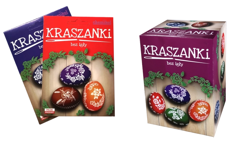 Easter Eggs – set of 3 food colorings and stickers