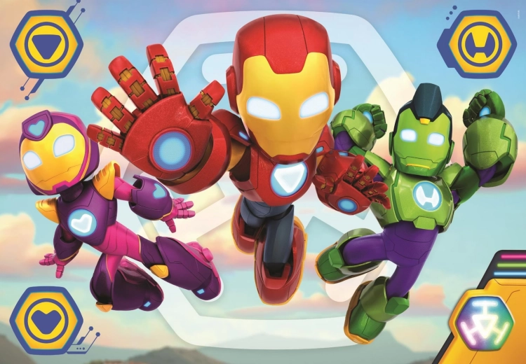 Clementoni pusle Iron Man ja tema hämmastavad sõbrad MAXI 60 tükki