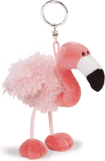 Flamingo beanbag keychain 10 cm - 1 piece