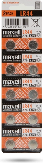 Leeliseline nööppatarei LR44W 1,5 V – 10 tk