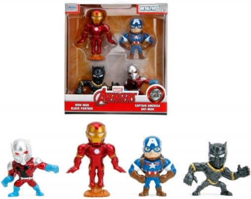 MARVEL AVENGERS metallfiguuride komplekt 6 cm – 4 tk