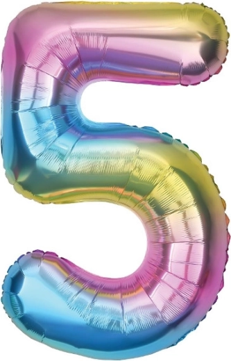 Fooliumõhupall number 5, vikerkaar, 85 cm