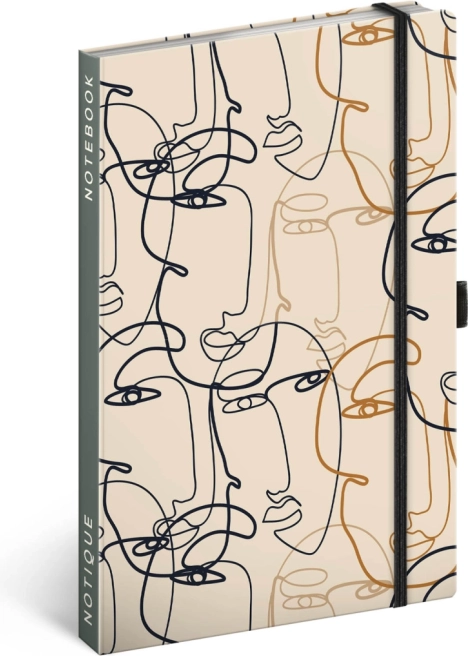 NOTIQUE Ruled Notebook Face 13 × 21 cm