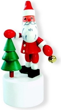 Press-down Figurine Santa Claus with Tree DETOA