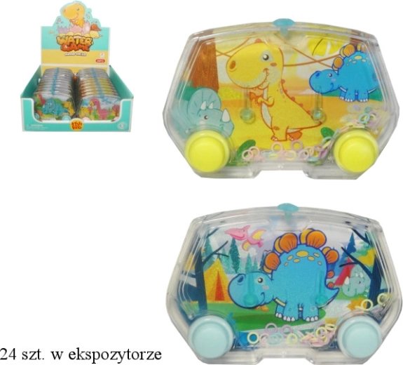 Water game with dinosaurs – pocket toy for reflexes and fine motor skills
