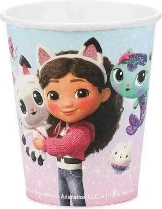 Gabby’s Dollhouse Paper Cups 250 ml (6 pcs)