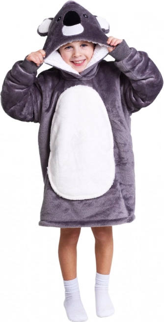 Cozy Noxxiez Koala Warming TV Hoodie Blanket for Kids