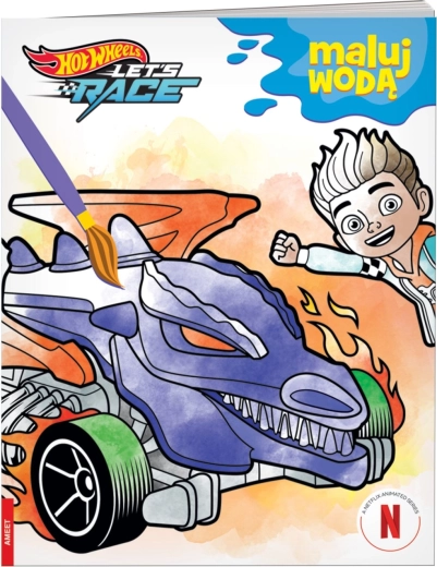 Hot Wheelsiga veega maalimine – laste värviraamat