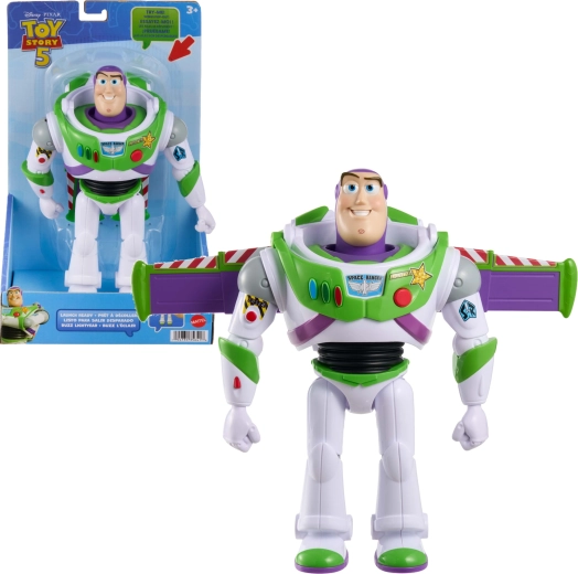Mattel Disney Pixar Toy Story 5 figure Buzz Lightyear with opening wings