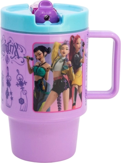 Suur plastist joogitops 530 ml K-pop: deemonikütid - 1 tk